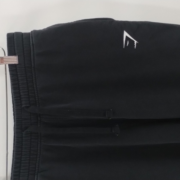 Gymshark joggers sweatpants solid black size medium cotton blend with pockets - Picture 2 of 12